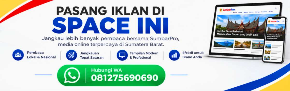 Pasang Iklan Anda Di Space Ini, Hubungi Sumbarpro Media Online Portal Berita Dan Informasi Terkini Di Whatsapp 081275690690 Pasang iklan anda di space ini, hubungi sumbarpro media online portal berita dan informasi terkini di whatsapp 081275690690
