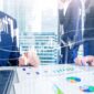 Forex trading, Financial market, Investment concept on business center background