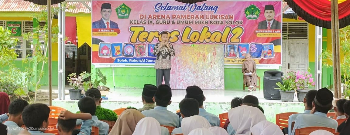 283 Lukisan Siswa MTsN Kota Solok Ditampilkan