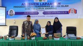 Bupati Pasaman, Sabar AS bersama jajaran Kampus saat mengikuti asesmen akresditasi Kampus STAI-YDI Lubuk Sikaping, Kamis (23/1/2025).