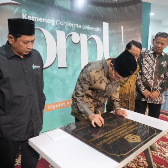 Menag Rilis Pusat Informasi Strategi Kebijakan Keagamaan dan Kemenag Corpu
