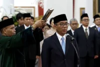 Brian Yuliarto dilantik jadi Menteri Pendidikan Tinggi, Sains, dan Teknologi (Mendikstisaintek) di Istana Negara, Jakarta, Rabu (19/2/2025). (Ist.)
