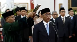 Brian Yuliarto dilantik jadi Menteri Pendidikan Tinggi, Sains, dan Teknologi (Mendikstisaintek) di Istana Negara, Jakarta, Rabu (19/2/2025). (Ist.)