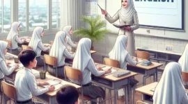 Ilustrasi - Pembelajaran Bahasa Inggris dalam ruang kelas.