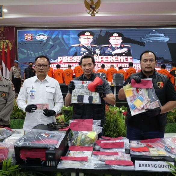 Ditreskrimum Polda Banten Tangkap 14 Tersangka Peredaran Uang Palsu