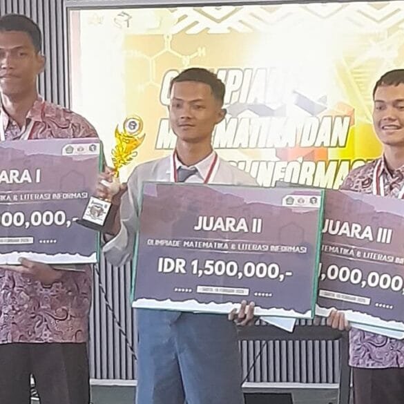 MAN 3 Padang Raih Juara di Olimpiade Matematika dan Literasi Informasi Sumbar