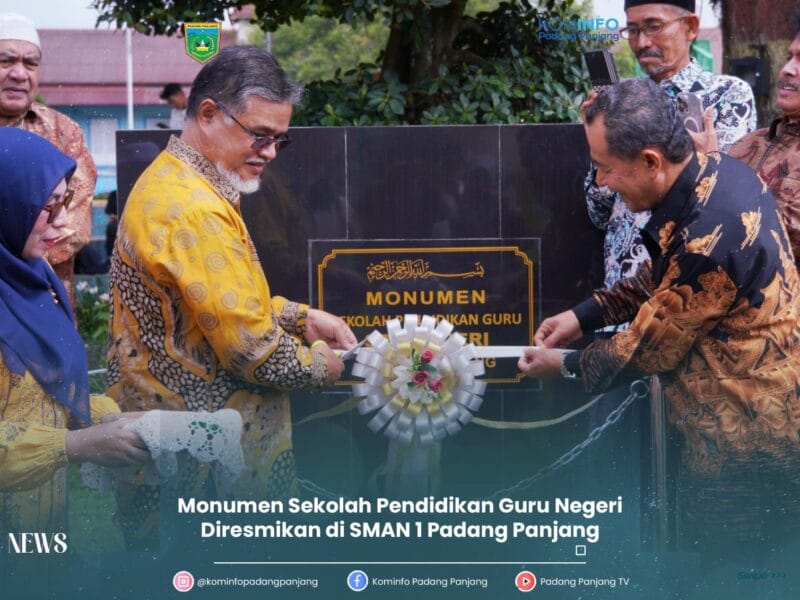 Kenang Sejarah Pendidikan Guru, Monumen SPG Padang Panjang Diresmikan