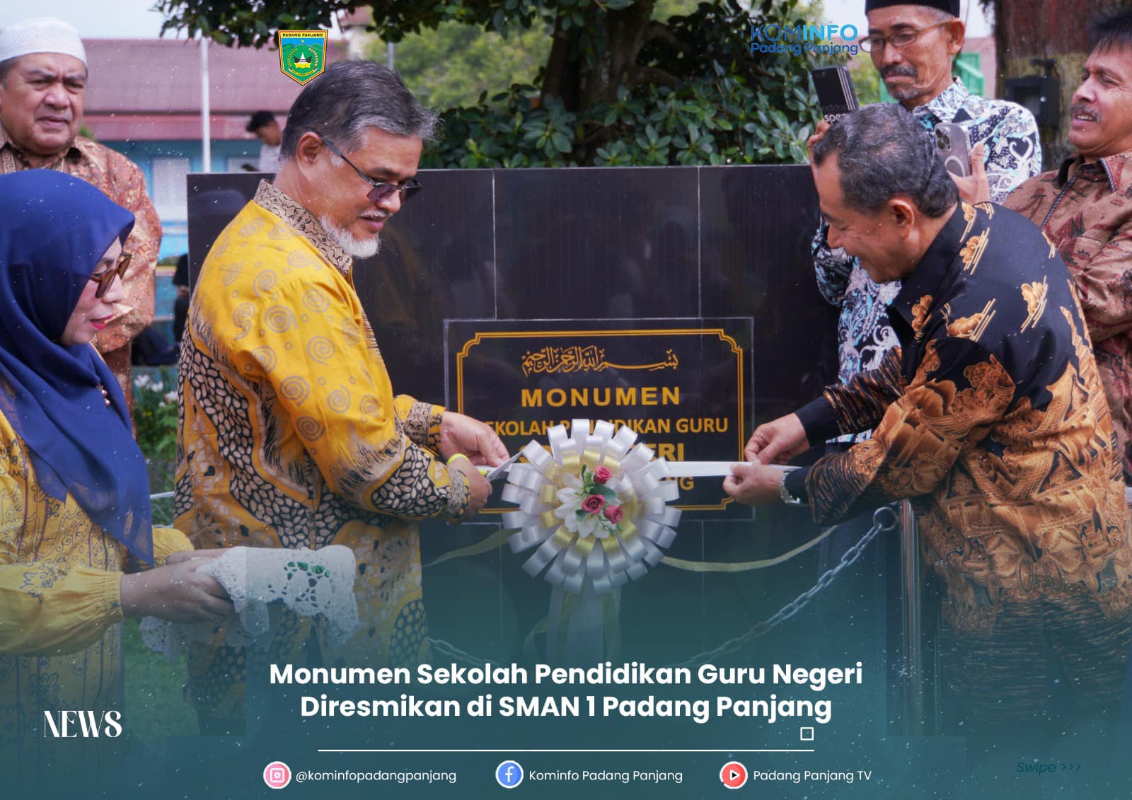 Kenang Sejarah Pendidikan Guru, Monumen SPG Padang Panjang Diresmikan