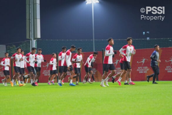 Latihan Perdana di Tiongkok, Garuda Muda Matangkan Game Plan