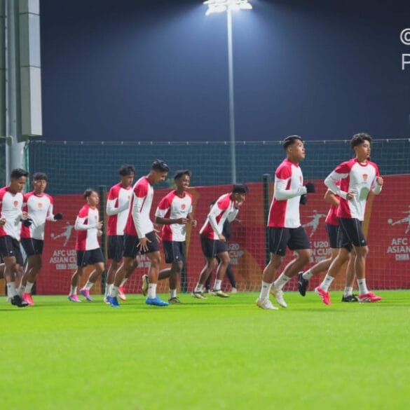 Latihan Perdana di Tiongkok, Garuda Muda Matangkan Game Plan