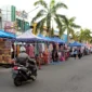 Aktivitas PKL di kawasan Jalan Permindo, Kota Padang.