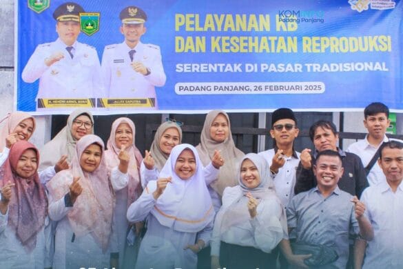 Pelayanan KB Serentak di Padang Panjang, 95 Akseptor Ikut Berpartisipasi