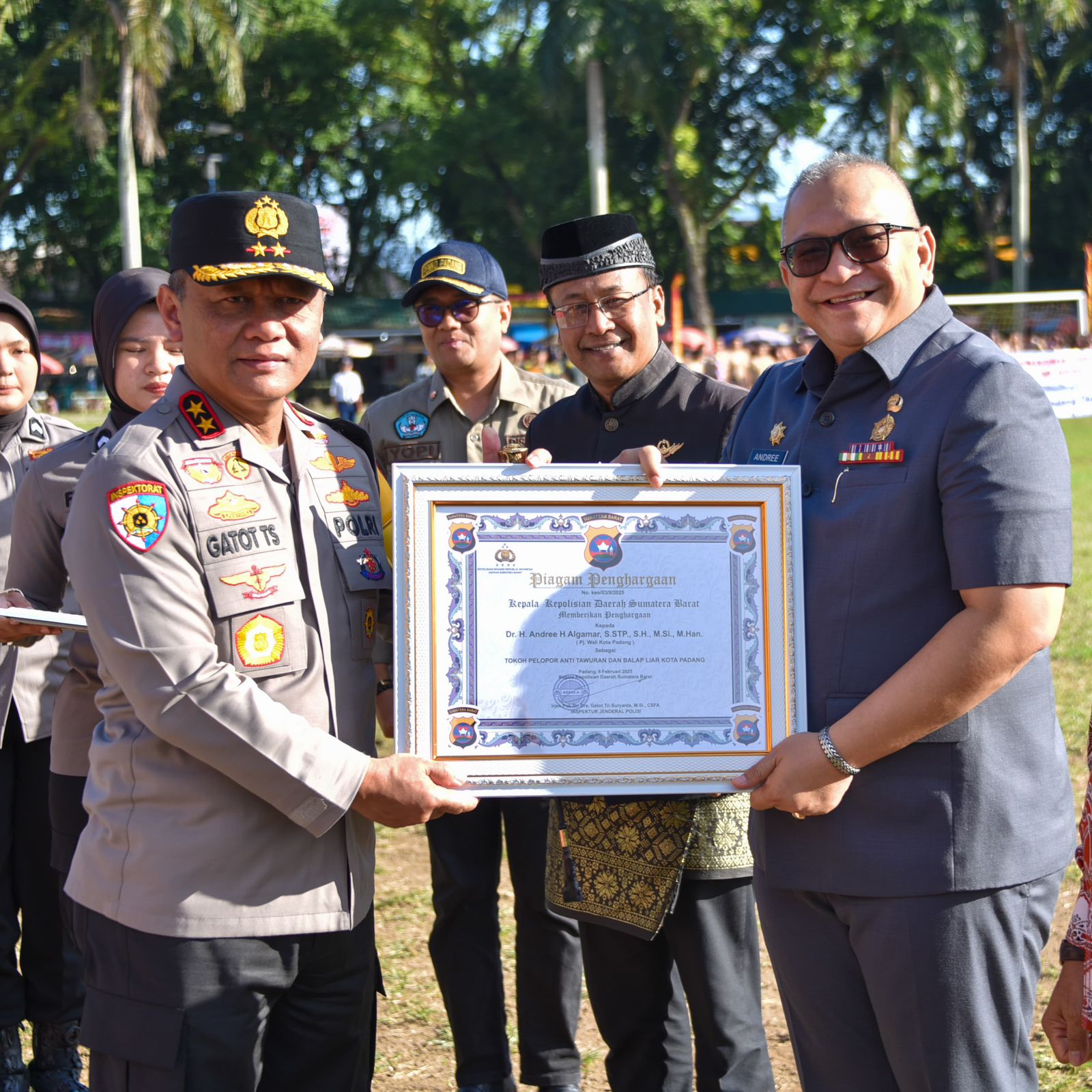 Pemko Padang dan Polda Sumbar Deklarasi Anti Tawuran dan Balapan Liar