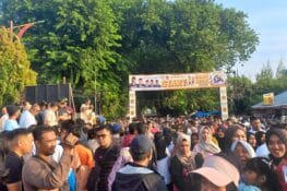 Ribuan Warga Ikuti Jalan Sehat HUT Ke-17 Partai Gerindra  