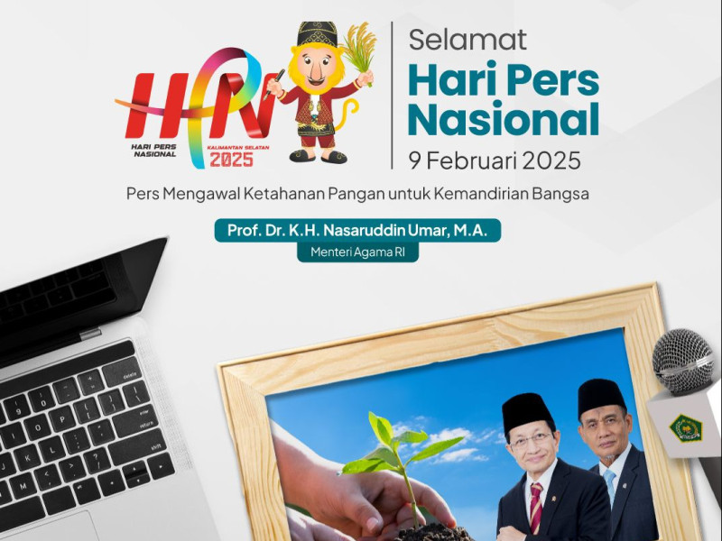 Selamat Hari Pers Nasional, Menag: Pencerah Umat Lestarikan Alam untuk Ketahanan Pangan