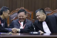 Kuasa Hukum Pemohon hadir pada persidangan Pengucapan Putusan Perkara Nomor 02/PHPU.BUP-XXIII/2025 Perselisihan Hasil Pemilihan Umum Bupati Kabupaten Pasaman, Senin (24/2/2025) di Ruang Sidang Pleno MK. (Ist.)