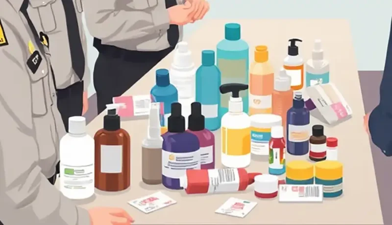 Ilustrasi kosmetik ilegal.