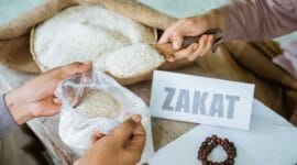 Ilustrasi zakat fitrah.