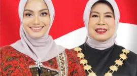 Bupati Dharmasraya Annisa Suci Ramadhani dan Wakil Bupati Leli Arni.