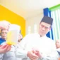 Menteri Pertanian Andi Amran Sulaiman, saat melakukan inspeksi mendadak (sidak) MinyaKIta di Pasar Jaya Lenteng Agung, Jakarta Selatan.