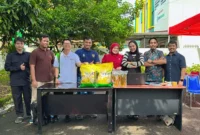PT Pupuk Indonesia Wilayah Sumbar menggelar operasi pangan murah di kantor PT Pupuk Indonesia, di Jalan Haji Agus Salim, Sawahan, Kecamatan Padang Timur, Kota Padang.