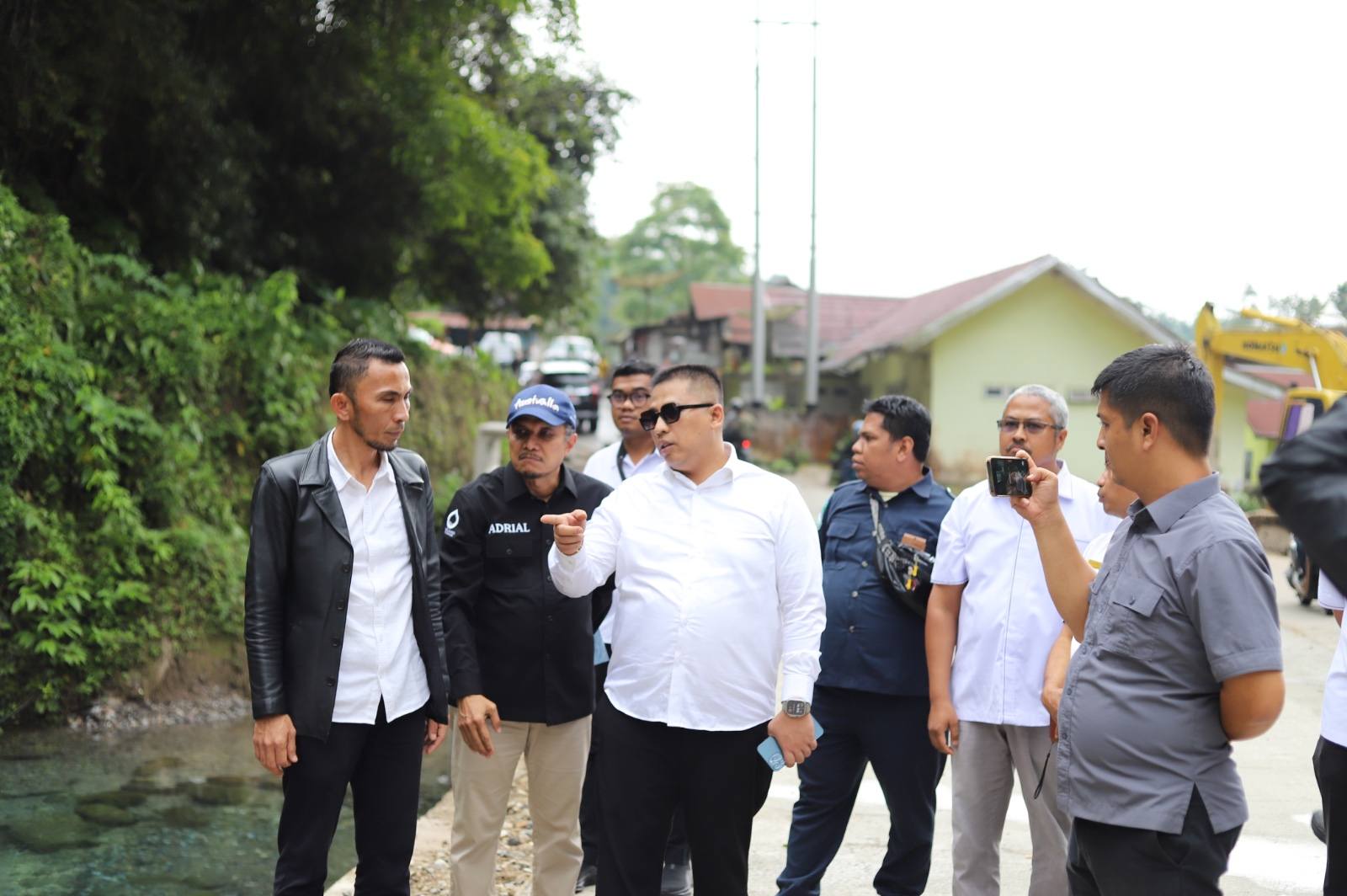 Wali Kota Padang Panjang Tinjau Pembangunan Jalan di Lubuk Mata Kucing