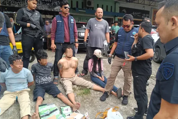 BNNP Sumbar Amankan 4 Terduga Kurir Sabu di Payakumbuh