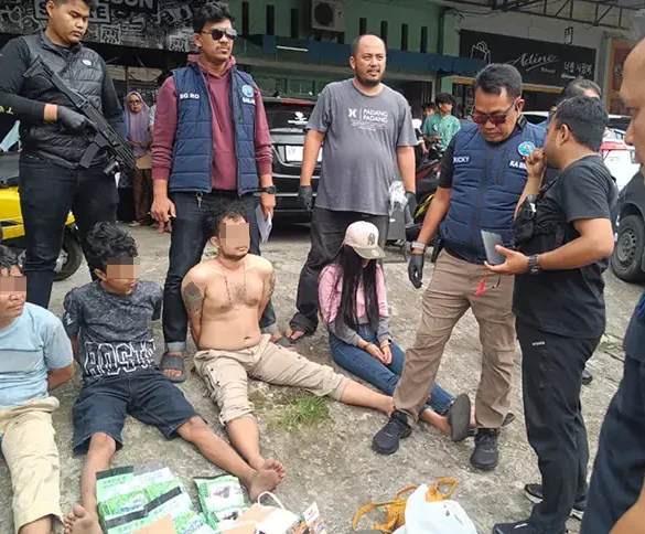 BNNP Sumbar Amankan 4 Terduga Kurir Sabu di Payakumbuh