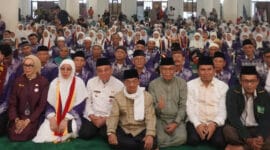 Kloter Pertama Calon Jemaah Haji Padang Diberangkatkan