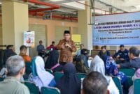 Bank Nagari Sosialisasikan KUR dan Simamak ke Pedagang Pasar Raya