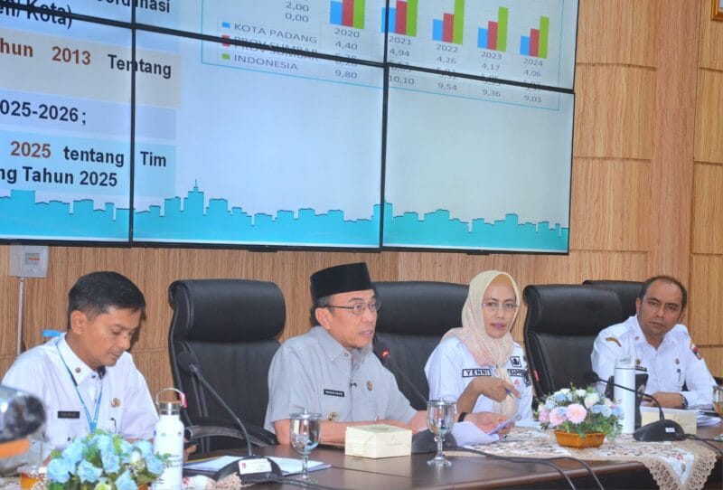 Padang Targetkan Kemiskinan Turun Jadi 3,27 Persen pada 2029