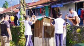 Pemko Tertibkan Bangunan Liar di Sepanjang Rel Kereta Padang Panjang