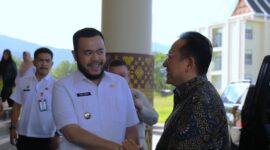 Irman Gusman Kunjungi Balai Kota, Wako Fadly Paparkan Program Unggulan Padang