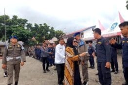 85 Personel Trantib Dinas Perdagangan Bergabung ke Satpol PP Padang
