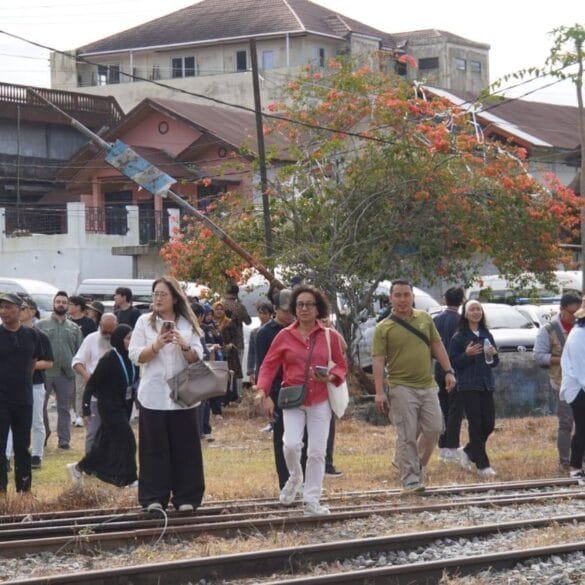 Delegasi 15 Negara Kunjungi Stasiun Padang Panjang, Bahas Warisan Dunia WTBOS
