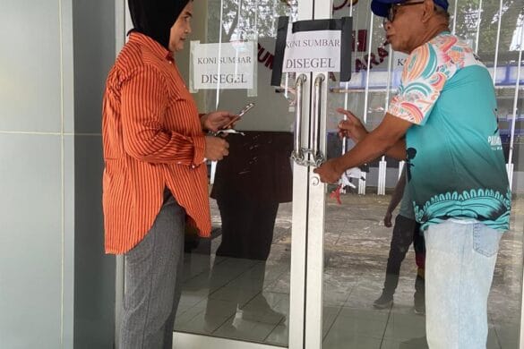 Gembok Kantor KONI Sumbar dibuka, Tutuntan Tetap Jalan 