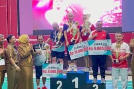 Alfiadi/Well of Sanora Jawara Turnamen Badminton Eksekutif-Legislatif