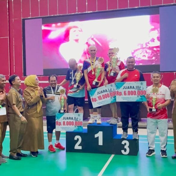 Alfiadi/Well of Sanora Jawara Turnamen Badminton Eksekutif-Legislatif
