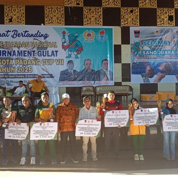 Kejurnas Gulat Sukses, Kalimantan Timur Juara Umum Kota Padang Juara Gaya Grego 