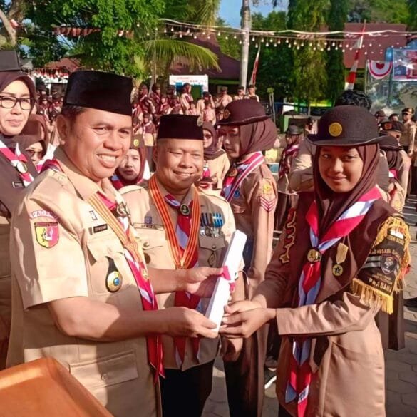 Perdana, Kemenag Kota Padang Gelar Upacara Gabungan Harpram ke-64, Edy Oktafiandi Ajak Pramuka Jadi Garda Terdepan Bangun Ketahanan Bangsa