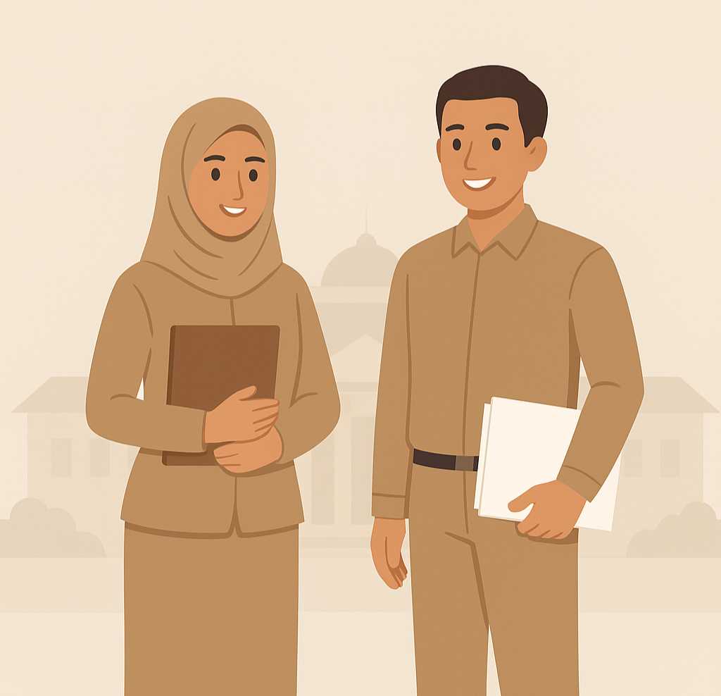 Ilustrasi PPPK, pemerintah membuka formasi paruh waktu dengan gaji sesuai UMP masing-masing daerah pada 2025.