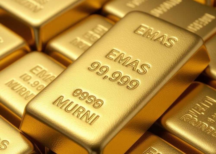 Harga jual dan harga beli emas per gram hari ini.