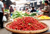 Harga cabai merah keriting di pasar tradisional Sumatera Barat, melonjak Rp95.000/kg, Rabu, 10 September 2025.