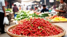 Harga cabai merah keriting di pasar tradisional Sumatera Barat, melonjak Rp95.000/kg, Rabu, 10 September 2025.