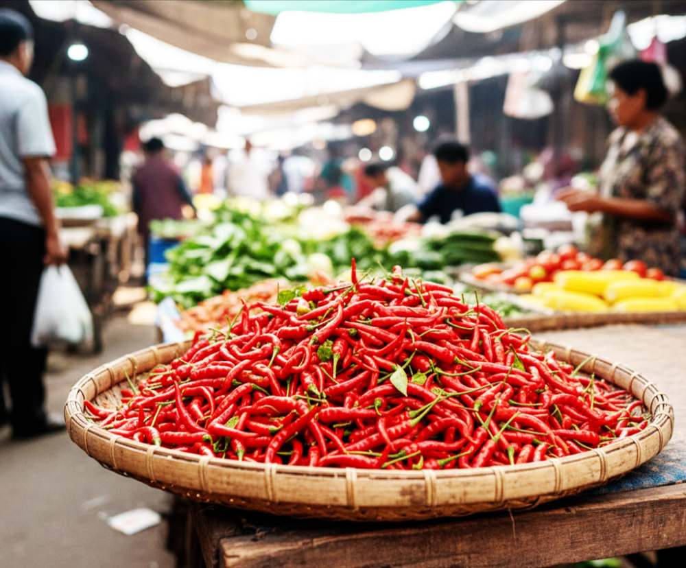 Harga cabai merah keriting di pasar tradisional Sumatera Barat, melonjak Rp95.000/kg, Rabu, 10 September 2025.