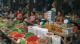 Harga pangan Sumatera Barat per 11 September 2025, cabai merah keriting masih tinggi, sementara beras dan telur turun.