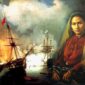 Ilustrasi Laksamana Malahayati memimpin pasukan Inong Balee melawan armada Belanda di Aceh.