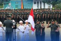 Brigjen TNI Josafath M. Robert Duka pimpin upacara penutupan Dikmata Infanteri TNI AD di Secata B Rindam I/BB, Padang Panjang, Sabtu, 13 September 2025. (Ist.)