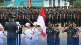 Brigjen TNI Josafath M. Robert Duka pimpin upacara penutupan Dikmata Infanteri TNI AD di Secata B Rindam I/BB, Padang Panjang, Sabtu, 13 September 2025. (Ist.)