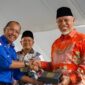Gubernur Sumbar Mahyeldi, saat menghadiri peresmian tajak sumur (spud in) pertama untuk sumur BNJ1-1 oleh PT Medco Power Indonesia melalui anak usahanya, PT Medco Geothermal Sumatra, Junat (12/9/2025). (Ist.)